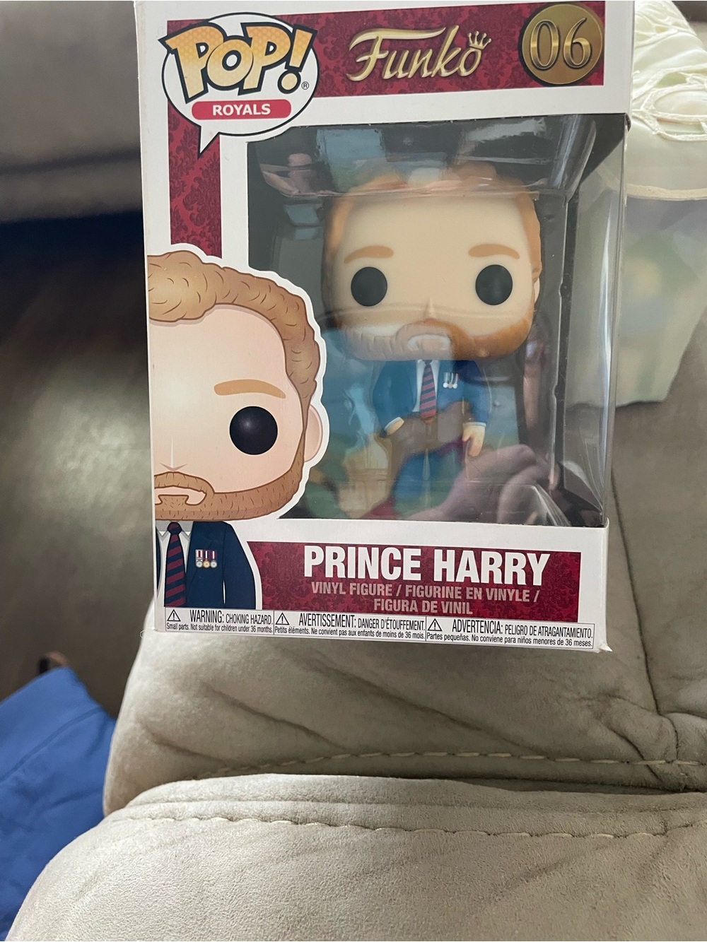 Funko Prince Harry Vinyl Figure - Red Hair, Blue Outfit